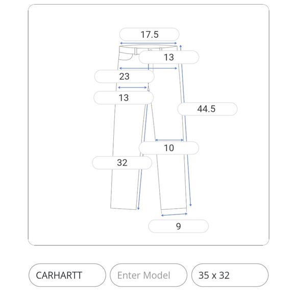 CARHARTT Original Fit Work Pant Men Tagged 36 x 34 | Measure 35 x 32 Tan Canvas - Picture 2 of 12